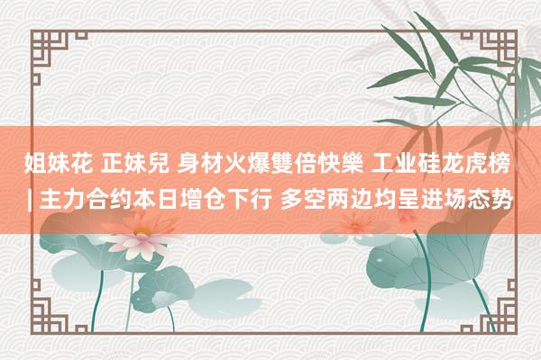 姐妹花 正妹兒 身材火爆雙倍快樂 工业硅龙虎榜 | 主力合约本日增仓下行 多空两边均呈进场态势