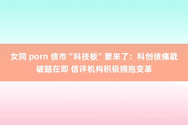 女同 porn 债市“科技板”要来了：科创债痛戳破题在即 信评机构积极拥抱变革
