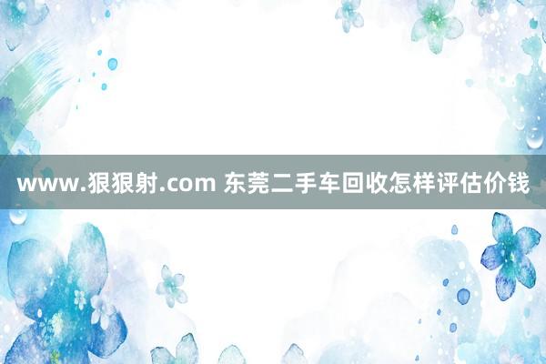 www.狠狠射.com 东莞二手车回收怎样评估价钱