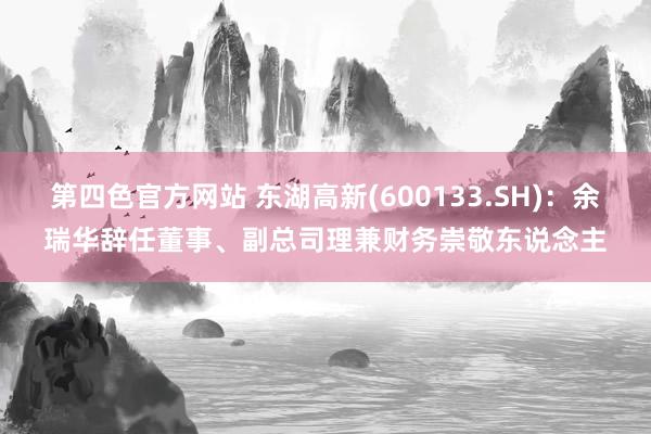 第四色官方网站 东湖高新(600133.SH)：余瑞华辞任董事、副总司理兼财务崇敬东说念主