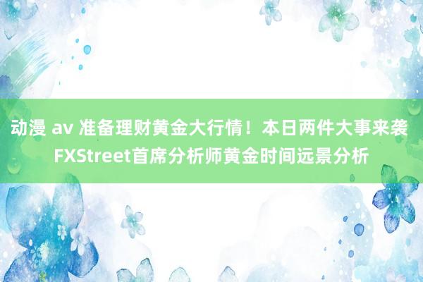 动漫 av 准备理财黄金大行情！本日两件大事来袭 FXStreet首席分析师黄金时间远景分析