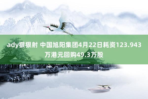 ady狠狠射 中国旭阳集团4月22日耗资123.943万港元回购49.3万股