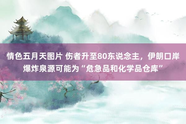 情色五月天图片 伤者升至80东说念主，伊朗口岸爆炸泉源可能为“危急品和化学品仓库”